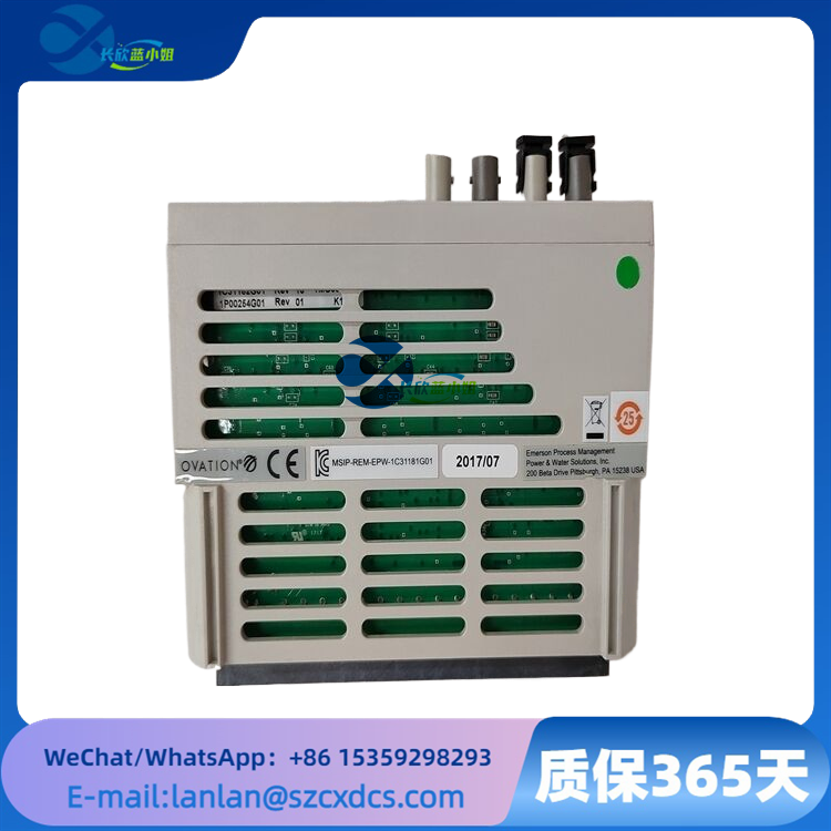 EMERSON 1C31189G03 应用Ovation系列输入/输出模块