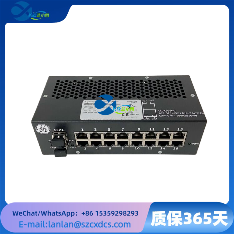 GE IS420ESWBH2A Mark VIeS安全控制系统工业以太网交换机